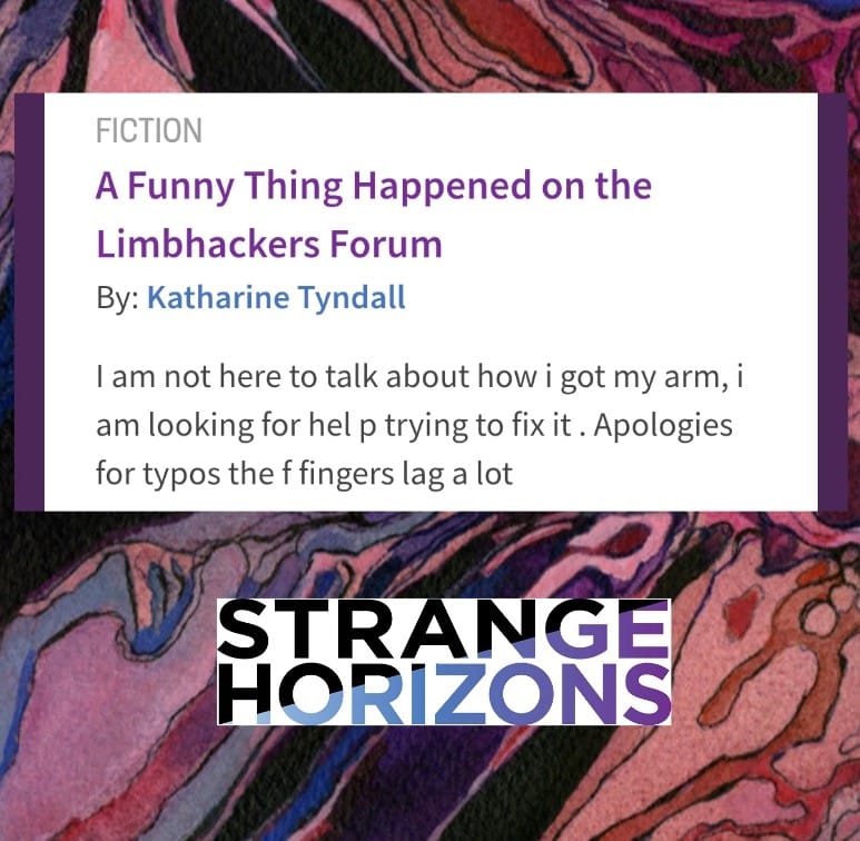 New Story in Strange Horizons!