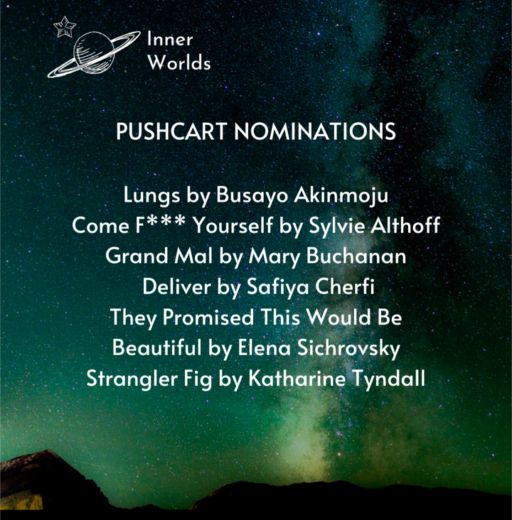 Two Pushcart Nominations for 2025!